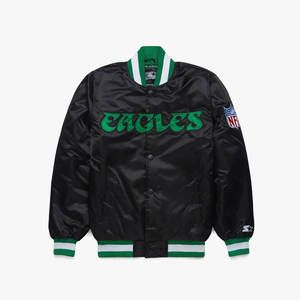 Starter Eagles Blackout Satin Jacket-Qualité supérieure, design élégant pour le style ultime Eagles Blackout Jacket - Product Image 1