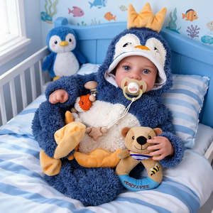 Muñeca Bebé <span class=keywords><strong>Reborn</strong></span> de Vinilo Realista de 20 Pulgadas, Marca Babeside Loyd, Juguete Suave para Niñas <span class=keywords><strong>con</strong></span> <span class=keywords><strong>Ojos</strong></span> que se Abren y Cierran - Product Image 1