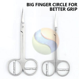 Ciseaux à cuticules de précision, outil de manucure en acier inoxydable, ciseaux à cuticules incurvés EliteEdge |   Ongles professionnels - Product Image 4