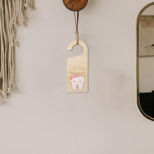 Placa <span class=keywords><strong>de</strong></span> Pared Personalizada <span class=keywords><strong>de</strong></span> MDF Ecológico Pintado con Soporte para Dinero y Colgador <span class=keywords><strong>de</strong></span> Puerta <span class=keywords><strong>de</strong></span> Hada <span class=keywords><strong>del</strong></span> Diente para Niños y Niñas - Product Image 6