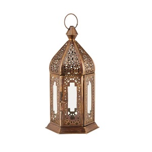 Antique Design Moroccan Indoor <b>Lantern</b> With Superior Quality Metal And <b>Glass</b> <b>Lantern</b> From Best Exporter In India - Product Image 1