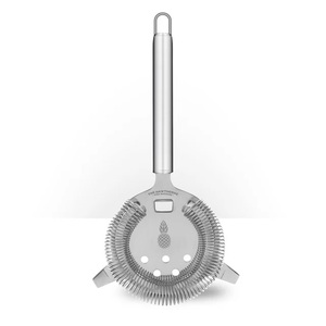 Professional Stainless Steel Hawthorne Cocktail Strainer With <b>Tight</b> Coil Spring Smooth Controlled Pour Essential Bar Tool - Product Image 5