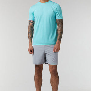 Vêtements de marque pour hommes, nouveaux ensembles de shorts décontractés d'été, survêtement uni avec t-shirt à manches courtes, ensemble 2 pièces respirant - Product Image 1