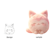 Jouet en peluche chat rose doux personnalisé Support bas quantité minimale de commande Oem Odm Service personnalisé votre propre poupée en peluche OC jouets en peluche
