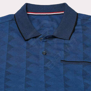 100% algodón para hombres, para polos, ropa de calle personalizada, patrón sólido, logotipo elegante incluido, diseño de moda, suministro ODM - Product Image 3