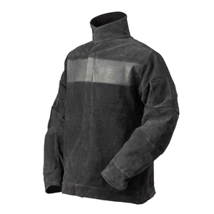Veste de sécurité en cuir de vachette robuste unisexe, résistante au feu et aux acides, certifiée OSHA/ANSI/CE, vêtement de protection en cuir - Product Image 3