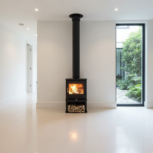 Tuyau de cheminée en acier inoxydable à <span class=keywords><strong>double</strong></span> <span class=keywords><strong>paroi</strong></span> 316L avec revêtement intérieur noir thermolaqué, garantie 5 ans, autoportant pour usage moderne - Product Image 1