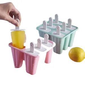Novo Atacado Alimentos Seguros <span class=keywords><strong>4</strong></span>/6/10/12 Cavidade Sorvete Molde Silicone Picolé Criador Molde Bandeja De Gelo Molde Reutilizável - Product Image 2