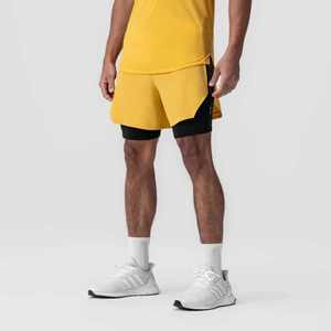 Vêtements de sport de haute qualité 2 en 1 respirant grande taille Shorts de sport avec poches séchage rapide 7 pouces Shorts 2 en 1 Mens Gym Shorts - Product Image 2