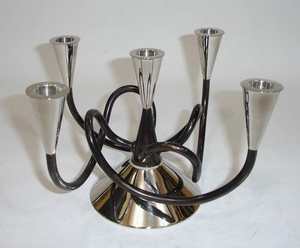 Candelabro de lujo para decoración del hogar, accesorio decorativo de metal chapado en oro para boda, Estilo clásico - Product Image 5