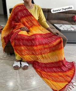 Venta al por mayor traje cosido indio con Dupattas hermoso estilo árabe Sharara vestido para damas fiesta y boda - Product Image 4