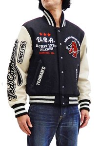 Vestes de baseball universitaires d'hiver personnalisées avec logo, style streetwear – Couleur/taille personnalisable, en laine, cuir, tissées, coupe-vent - Product Image 2