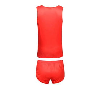 Nuevo uniforme de pista más vendido de moda para hombres y mujeres, uniforme de campo de pista de dos piezas de poliéster de secado rápido - Product Image 3