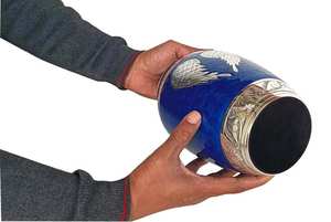 Jarrón de urna de latón para cenizas Cremación para cenizas humanas Adulto Mujer Hombre Urna decorativa Funeral - Product Image 6