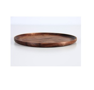 Assiette en bois à compartiment écologique Design à l'arrivée et assiette en bois artisanale de Offre Spéciale personnalisée en gros pour la décoration de dessert - Product Image 1