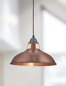 Lampe suspendue en cuivre Moody pour les thèmes intérieurs sombres contrastes muraux profonds et éclairage de réglage de pièce émotionnel - Product Image 2