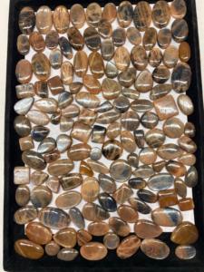 100% naturel noir pierre de lune Cabochon poli pierre précieuse en vrac pour bijoux et artisanat d'art cadeau parfait pour elle - Product Image 3