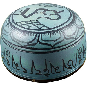 Cuenco de Canto de meditación redondo de aluminio y Metal de nuevo diseño para yoga y oración religiosa Pintura de precio económico - Product Image 2