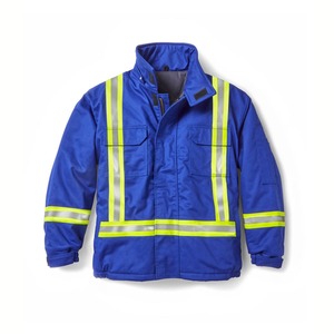 Custom Logo Printed Hi Vis Reflective Streetwear Canvas <b>Construction</b> Safety <b>Jacket</b> Breathable Hooded Winter <b>Work</b> Wear - Product Image 1