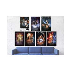 Star Wars <b>Poster</b> Set Part I-VII Durable Paper Wall Decor - Product Image 3
