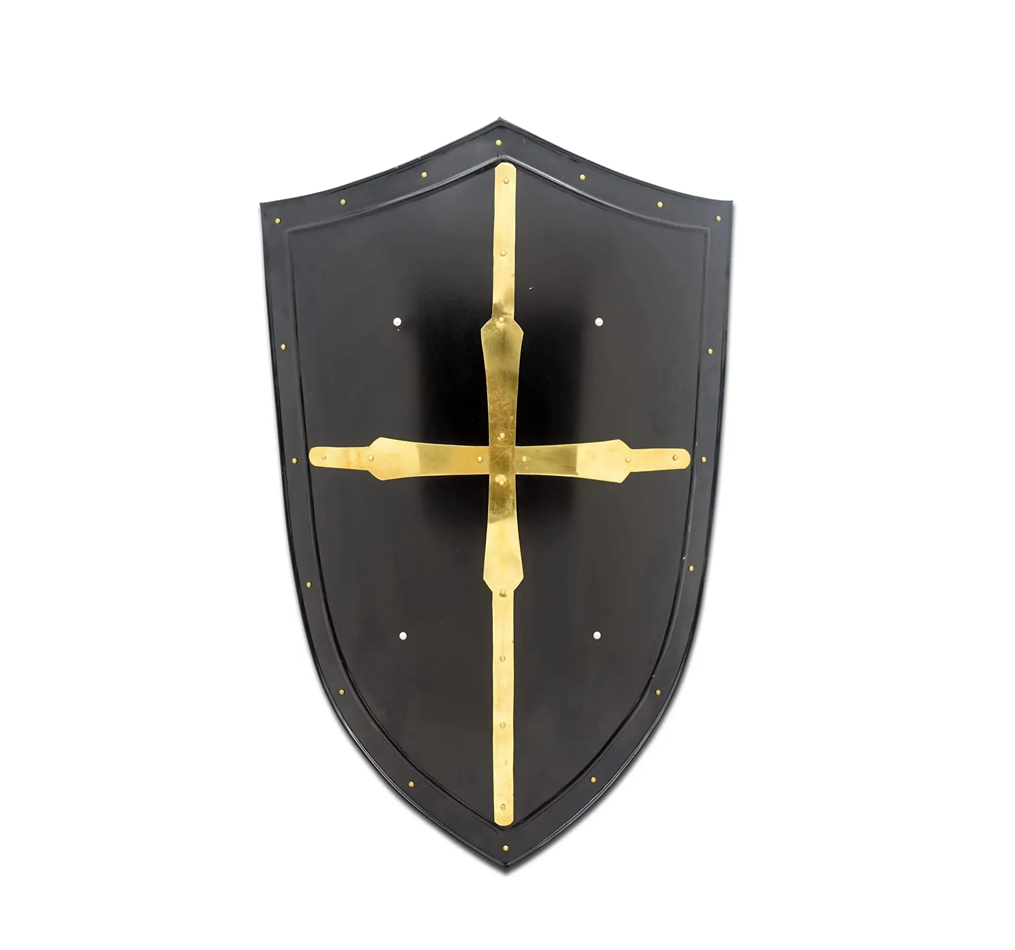 Knight temple crisader Shield 18G en acier, rééquipement de chauffage pour Cosplay