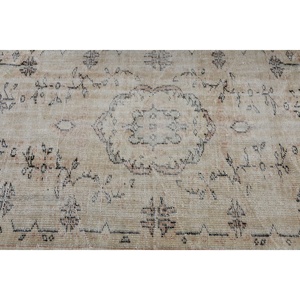 พรมวินเทจสไตล์ตุรกี ขนาด 3.9x7.2 ฟุต สีขาวดำลายพราง - Product Image 5