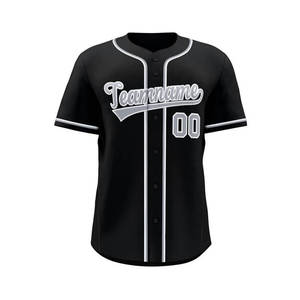 Vente en gros Design personnalisé maille sublimée Baseball Softball entraînement unisexe adulte jeunesse brodé court bouton respirant court - Product Image 2