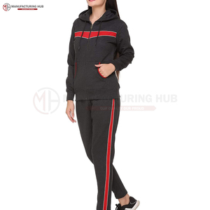 Survêtements de sport personnalisés pour femmes Survêtement Hiver Coton OEM Formation personnalisée Logo Style Ensembles Sportswear Femmes Survêtements - Product Image 4