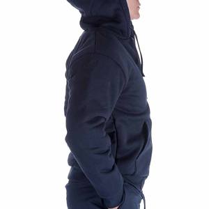 Sweat-shirts à capuche et pantalons de jogging sportifs épais à fermeture éclair intégrale, avec logo personnalisé OEM et design à motif uni, couleur contrastante, envoyés par Dress Sports - Product Image 4