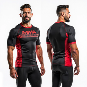 Anti UV Compression Fit Rash Guard personnalisé à manches longues MMA BJJ Wear inspiré par le style traditionnel Kimono De Jiu Jitsu - Product Image 4