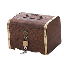 Boîte d'emballage vintage pour décoration de livre, 1 pièce, valise vintage, boîte de rangement en bois pour décoration de bijoux en bois - Product Image 1