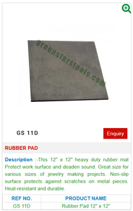 แผ่นยาง GS 11D สำหรับเครื่องมือเครื่องประดับ-เครื่องมือเครื่องประดับ - Product Image 2