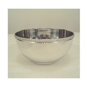 Cuenco decorativo de metal, cuencos grandes para ensaladas de frutas, centro de mesa decorativo - Product Image 3