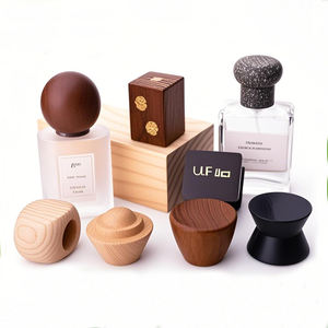 Tampa De Madeira De Design Simples Personalizado Tampa De Perfume De Madeira Tampa De Garrafa De Perfume De Madeira - Product Image 1