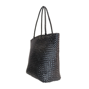 กระเป๋าโท้ทสีดำสุดหรูถักทอด้วยมือสำหรับผู้หญิง |   กระเป๋าสะพายไหล่หนัง PU ทอมือ |   กระเป๋าถือแฟชั่นสำหรับนักช้อป รับผลิตแบบ OEM ODM - Product Image 2