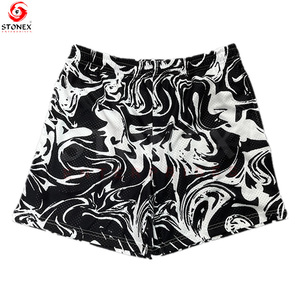 Custom Design Women's Sexy Breathable <b>Elastic</b> Waist Polyester Mesh Shorts Plus Size with Custom Pattern Logo - Product Image 6