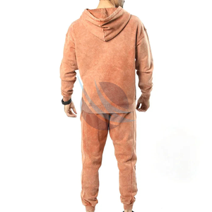 Vente chaude Casual Acid Wash Survêtement pour l'hiver Haute Qualité Manches Longues Couleur Unie Respirant Conception pour des Ensembles Confortables - Product Image 2