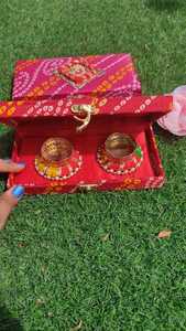 Cajas Dulces Indias con Portavelas, Regalos de Diwali, Regalos de Boda, Recuerdos de Matrimonio, Caja de Shagun - Product Image 5