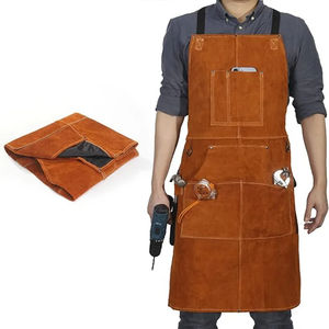Cow Leather Welder Protective Welding Clothing Flame Retardant Welder Overalls Siam Welding Protective Overalls Welding <b>Apron</b> - Product Image 1