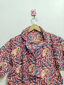 ชุดนอนผ้าฝ้ายแขนสั้นพิมพ์ลายดอกไม้ฤดูร้อนระบายอากาศได้ดีสำหรับผู้หญิงชุดนอนน้ำหนักเบาแสนสบาย - Product Image 4