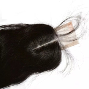 Cabello humano liso tipo 2x6 de 24 pulgadas con cierre de encaje de Vietnam, pelo vietnamita crudo de alta calidad a la venta - Product Image 5