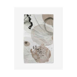 Serviettes de cuisine brodées en coton biologique blanc mosaïque de golf de qualité supérieure 50x70cm 220 GSM certifié GOTS serviettes de qualité hôtelière au toucher doux - Product Image 5