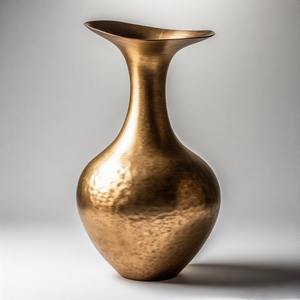 SculptGlow Regal <b>Vase</b> Art Opulent Grace Tall <b>Bronze</b> Finish Designer Metal <b>Vase</b> Exquisite Handcrafted Accent for Home Decor - Product Image 3