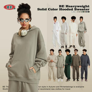 เสื้อฮู้ดดี้ผ้าเฟรนช์เทอร์รี่หนา 445 GSM สำหรับผู้ชาย ผ้าฝ้าย 100% สำหรับฤดูหนาว ปักลายสตรีทแวร์ มีกระเป๋า ระบายอากาศได้ดี เหมาะสำหรับงานพิมพ์ลาย - Product Image 3