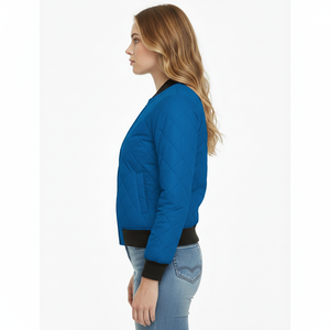 Chaqueta Bomber de Invierno para Mujer, Estilo Nuevo, Última Moda, Transpirable, de Buena Calidad, con Logotipo Personalizado, Colores Personalizados y Estilo Casual - Product Image 3