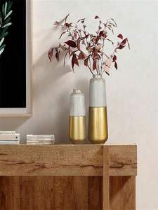 Vase de luxe créatif européen sol vague bouche Vase métal Relief Table Vase décor pour salle en direct de dans Via - Product Image 4