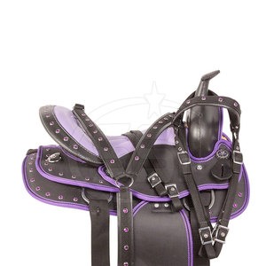 Silla de montar de alta calidad para caballos, con soporte y confort, para deportes ecuestres y uso en establos. - Product Image 2