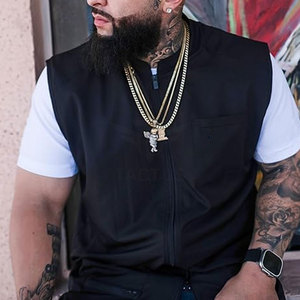 เสื้อกั๊กช่างตัดผมคุณภาพสูงราคาโรงงาน ทนทาน ผลิตจากผ้าโพลีเอสเตอร์ 100% สวมใส่สบาย - Product Image 2