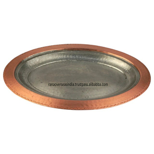 ถาดทองแดงทรงรีถาดทองแดงวินเทจเหมาะสำหรับทุกพื้นที่ที่มีอยู่ในหลากหลายรูปแบบ - Product Image 2