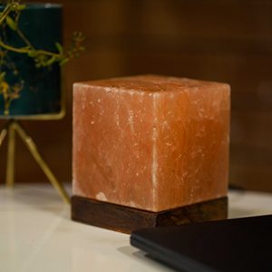 Cube Shaped Himalayan Salt <b>mini</b> <b>Lamp</b> Natural Feng Shui Home Decoration Craft Made in Pakistan - Product Image 5